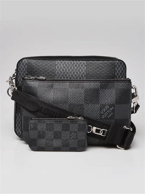 Trio Messenger Damier Graphite Canvas .